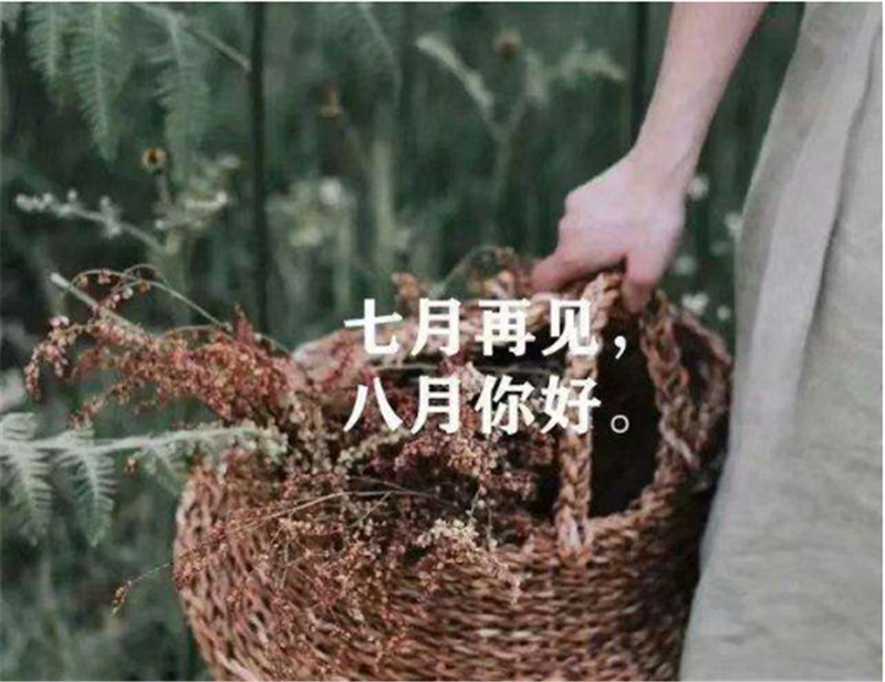 7月再見，8月（yuè）你好！